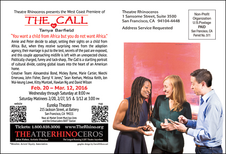 The Call by Tanya Barfield: postcard back
